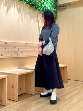 「シルバーバッグ」｜卑弥呼　阪急川西店 NICALさん（レディース・170cm）の秋コーディネート