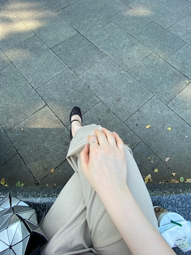 「ISSEY MIYAKE（イッセイミヤケ）のアイテム」を使った、bonny29さん（レディース・161cm）の秋コーディネート