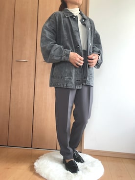 「GRL（グレイル）のアイテム（デニムジャケット）」を使った、keroriinさん（レディース・161cm）の秋コーディネート