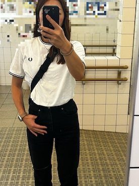 「FRED PERRY」｜keroriinさん（レディース・161cm）の秋コーディネート