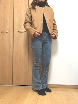 「ビジュー」｜keroriinさん（レディース・161cm）の秋コーディネート
