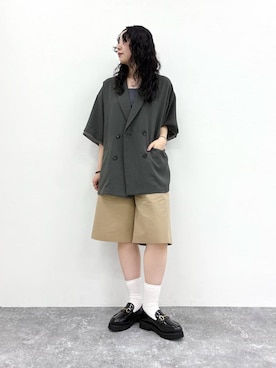 「HIMIKO（ヒミコ）のアイテム」を使った、ayaさん（レディース・158cm）の夏コーディネート