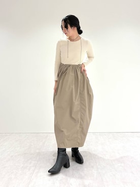「HIMIKO（ヒミコ）のアイテム」を使った、ayaさん（レディース・158cm）の秋コーディネート