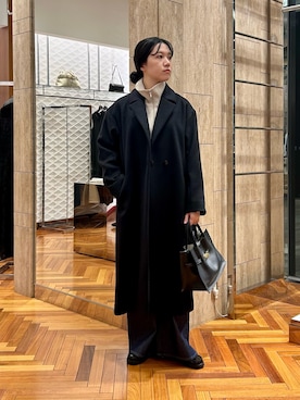 「アイテム（チェスターコート）」を使った、sasakiさん（レディース・161cm）の秋コーディネート