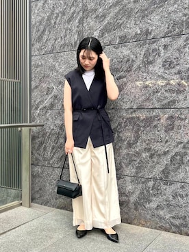 「URBAN RESEARCH ROSSO WOMEN（アーバンリサーチ　ロッソ）のアイテム（ニット/セーター）」を使った、sasakiさん（レディース・161cm）の春コーディネート