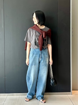 「URBAN RESEARCH ROSSO WOMEN（アーバンリサーチ　ロッソ）のアイテム（サンダル）」を使った、sasakiさん（レディース・161cm）の夏コーディネート