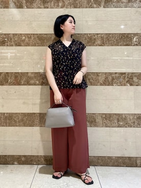 その他パンツ ピンク系 を使った オフィスカジュアル の人気ファッションコーディネート Wear