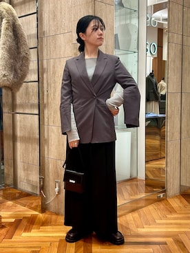 「URBAN RESEARCH ROSSO WOMEN（アーバンリサーチ　ロッソ）のウォッシャブルイージータックパンツ（その他パンツ）」を使った、sasakiさん（レディース・161cm・20代）の秋コーディネート