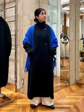 「アイテム（ローファー）」を使った、sasakiさん（レディース・161cm）の秋コーディネート