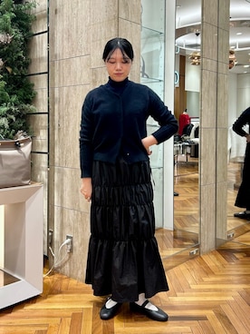 「アイテム（バレエシューズ）」を使った、sasakiさん（レディース・161cm・20代）の冬コーディネート