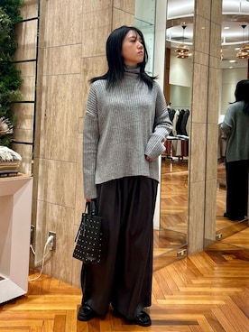 「アイテム（ローファー）」を使った、sasakiさん（レディース・161cm・30代）の冬コーディネート