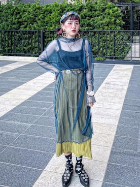 「古着」｜KARA カラ🇹🇼さん（レディース・158cm）の夏コーディネート