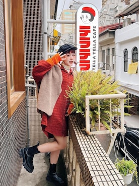 「w closet（ダブルクローゼット）のアイテム（ジャケット/アウター）」を使った、KARA カラ🇹🇼さん（レディース・158cm）の冬コーディネート