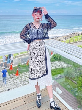 「SLURR（スラ―）のアイテム（ジャケット/アウター）」を使った、KARA カラ🇹🇼さん（レディース・158cm）の夏コーディネート