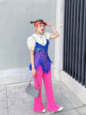 「古着女子」｜KARA カラ🇹🇼さん（レディース・158cm）の冬コーディネート