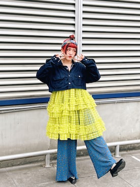 「アイテム（チノパンツ）」を使った、KARA カラ🇹🇼さん（レディース・158cm）の夏コーディネート