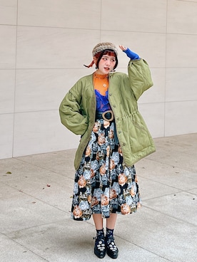 「w closet（ダブルクローゼット）のアイテム（ジャケット/アウター）」を使った、KARA カラ🇹🇼さん（レディース・158cm）の春コーディネート