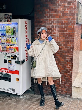 「日常」｜「アイテム（ジャケット/アウター）」を使った、KARA カラ🇹🇼さん（レディース・158cm）の春コーディネート