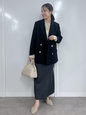 「ROPE' PICNIC（ロペピクニック）のアイテム」を使った、ななこさん（レディース・151cm）の夏コーディネート