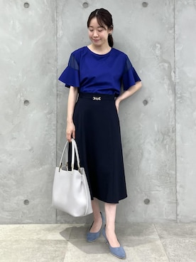 「GDM13670」｜ななこさん（レディース・151cm）の夏コーディネート