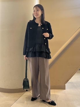「アイテム（キャミソール）」を使った、ななこさん（レディース・151cm・20代）の秋コーディネート