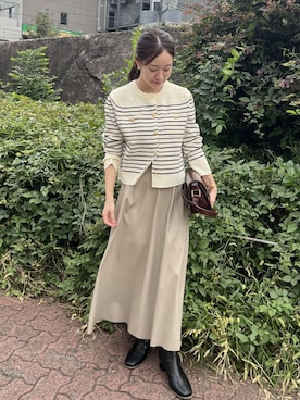 「ROPE' PICNIC（ロペピクニック）のアイテム」を使った、ななこさん（レディース・151cm）の秋コーディネート