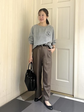 「アイテム（パンツ）」を使った、ななこさん（レディース・151cm）の秋コーディネート