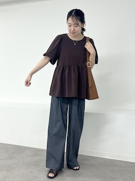 「アイテム（パンプス）」を使った、ななこさん（レディース・151cm・20代）の夏コーディネート