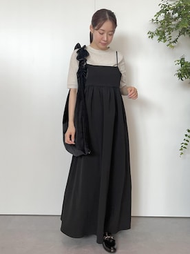「ロング」｜「アイテム（ローファー）」を使った、ななこさん（レディース・151cm）の夏コーディネート
