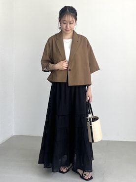 「初春コーデ」｜ななこさん（レディース・151cm）の夏コーディネート