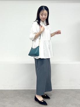 「アイテム（パンプス）」を使った、ななこさん（レディース・151cm・20代）の秋コーディネート