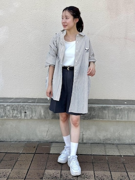 「ROPE' PICNIC（ロペピクニック）のアイテム」を使った、ななこさん（レディース・151cm）の秋コーディネート