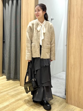 「VIS（ビス）のアイテム」を使った、ななこさん（レディース・151cm）の秋コーディネート