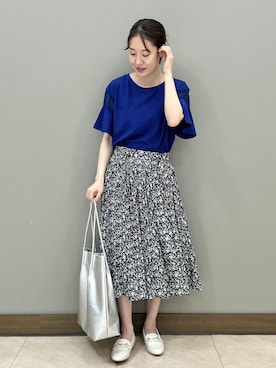 「GDM13670」｜ななこさん（レディース・151cm）の夏コーディネート