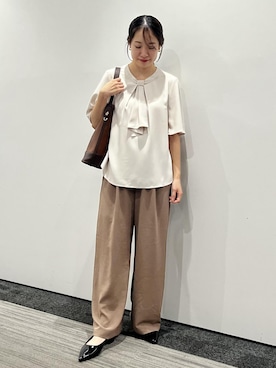 「授業参観日コーデ」｜ななこさん（レディース・151cm）の夏コーディネート