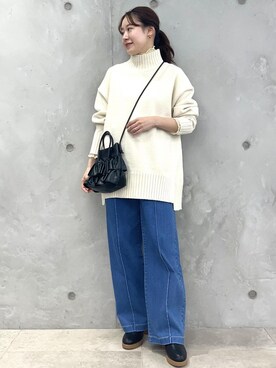 「サステナブル」｜ななこさん（レディース・151cm）の秋コーディネート