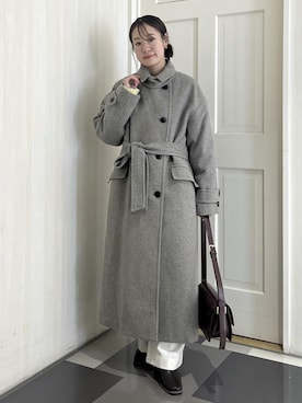 「アイテム（スラックス）」を使った、ななこさん（レディース・151cm）の冬コーディネート