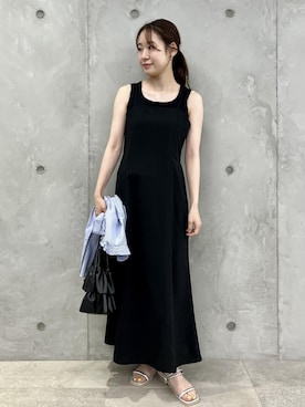 「ロング」｜「アイテム（タンクトップ）」を使った、ななこさん（レディース・151cm）の夏コーディネート