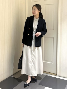 「ROPE' PICNIC（ロペピクニック）のアイテム」を使った、ななこさん（レディース・151cm）の秋コーディネート