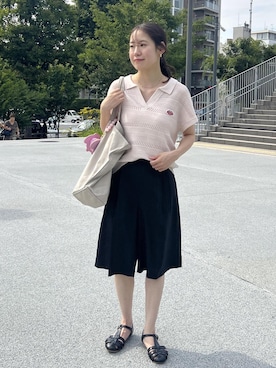 「ハローキティコラボ（ハローキティコラボ）のアイテム」を使った、ななこさん（レディース・151cm）の夏コーディネート
