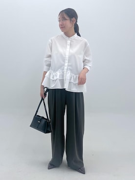 「授業参観日コーデ」｜ななこさん（レディース・151cm）の夏コーディネート