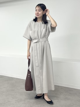 「アイテム（バレエシューズ）」を使った、ななこさん（レディース・151cm・20代）の夏コーディネート