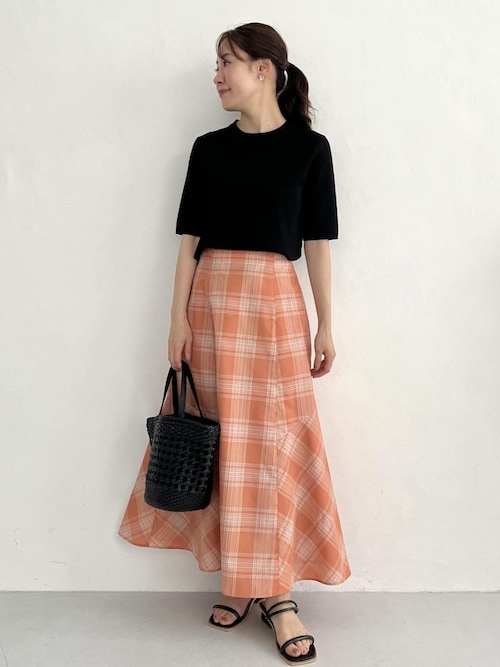 セール】チェックボリュームスカート（スカート）｜ROPE' PICNIC（ロペ