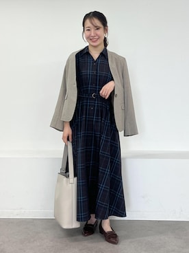 「授業参観日コーデ」｜ななこさん（レディース・151cm）の夏コーディネート