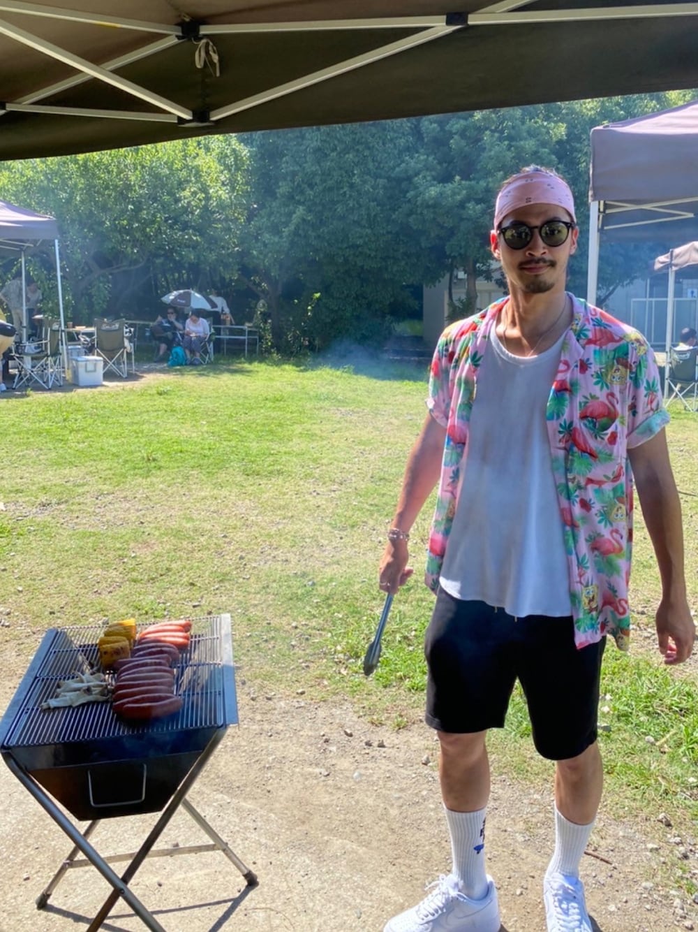 「GUのアイテム（タンクトップ、ホワイト系）」を使った、mohican_naoyaさん（メンズ・176cm）の秋コーディネートの1枚目の写真