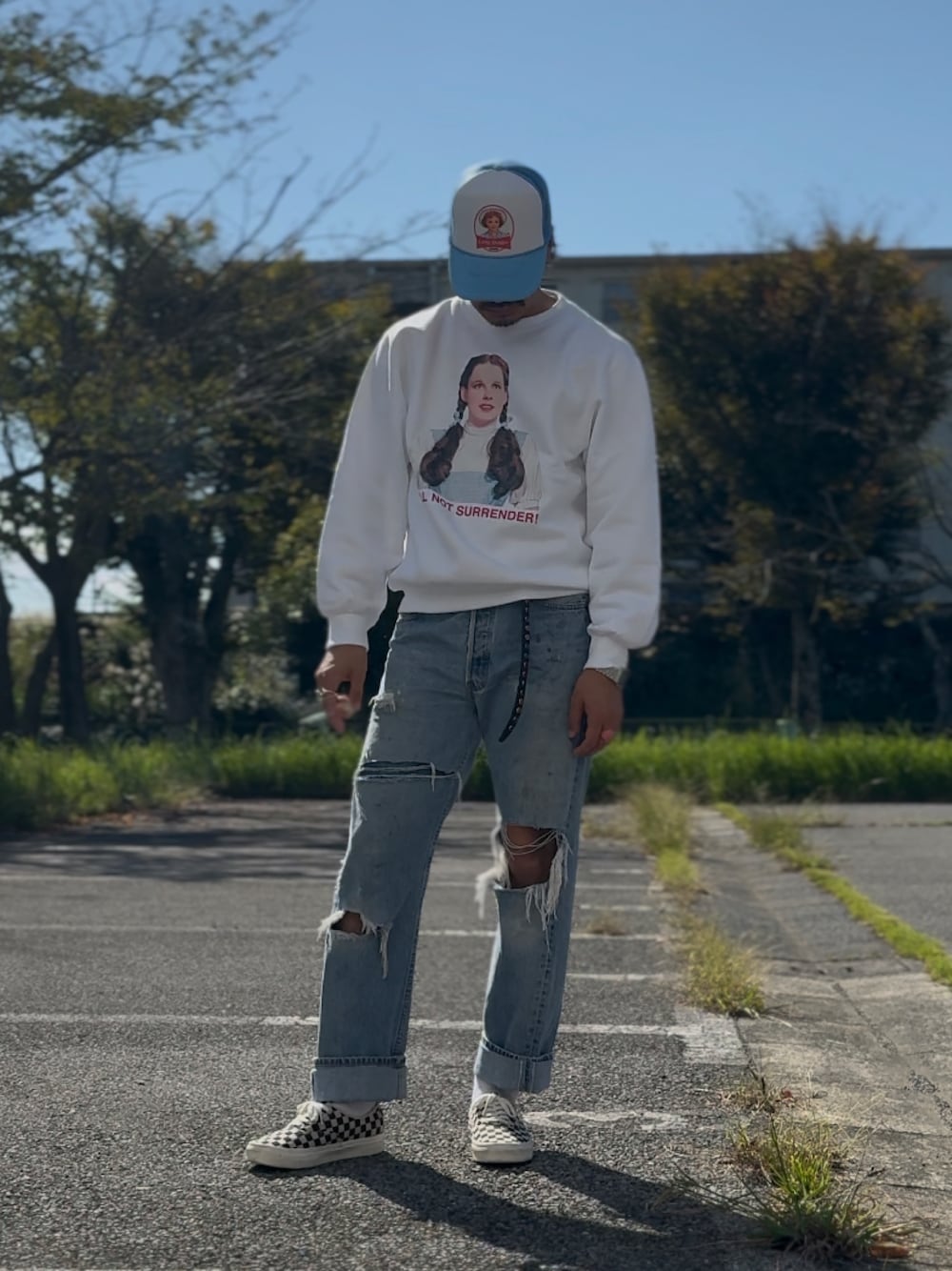 「アメカジ」｜「GUのアイテム（スウェット、ホワイト系）」を使った、mohican_naoyaさん（メンズ・176cm）の秋コーディネートの1枚目の写真