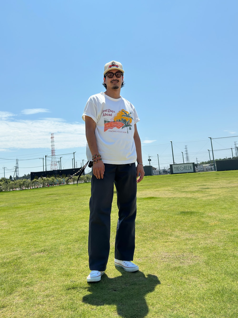 「RED KAPの《RED KAP》 PT20  INDUSTRIAL WORK PANTS - インダストリアル ワークパンツ（チノパンツ、グレー系）」を使った、mohican_naoyaさん（メンズ・176cm）の夏コーディネートの1枚目の写真