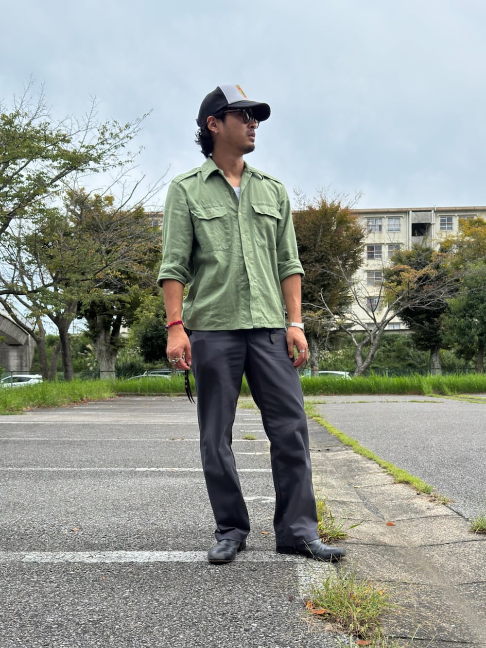 「アメカジ」｜「NISSUN CAPのアイテム（キャップ、ブラック系）」を使った、mohican_naoyaさん（メンズ・176cm）の秋コーディネートの1枚目の写真