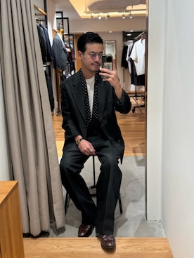「アイテム（その他アウター）」を使った、YAMASHITAさん（メンズ・167cm）の秋コーディネート