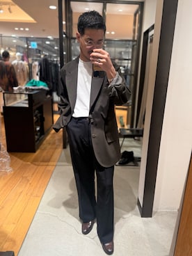 「URBAN RESEARCH（アーバンリサーチ）のアイテム（メガネ）」を使った、YAMASHITAさん（メンズ・167cm）の秋コーディネート